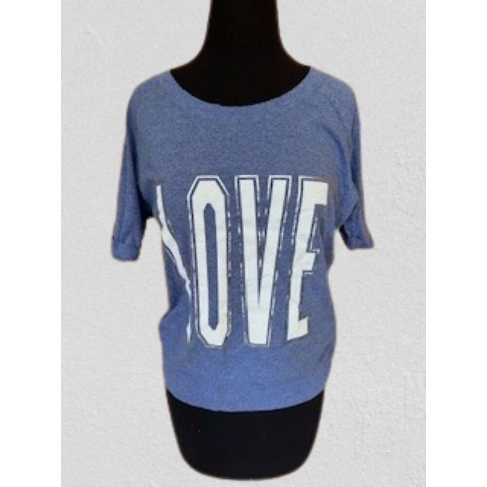 Royal Blue Shirt with Love  t1456S  Small  (I)  NWT Boutique